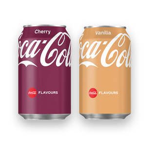 Gaz. gėrimas COCA COLA VANILLA arba CHERRY, 330 ml