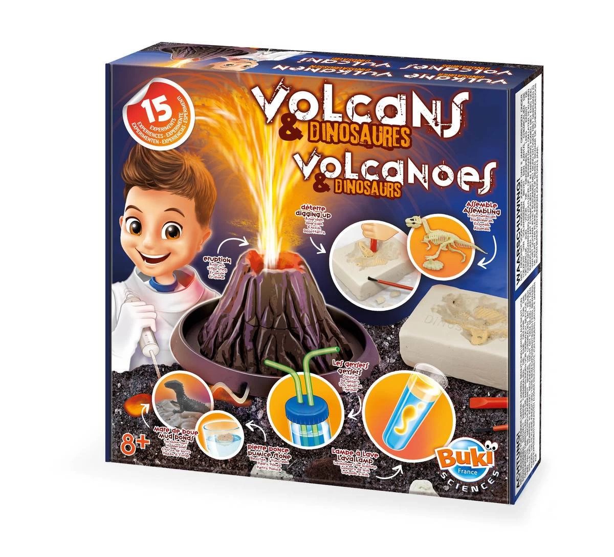 Vulkanai ir dinozaurai 15 eksperimentų/2224/BF