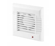 AWENTA A-Matic Awenta WM100T vonios ventiliatorius fi100mm 95m3/h 16W 230V su laikmačiu ir automatine užraktu, balta