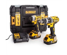 DEWALT akumuliatorinių įrankių rinkinys DCK266P2T 18V (DCD796 + DCF887) 2x5.0Ah, TSTAK II lagaminas
